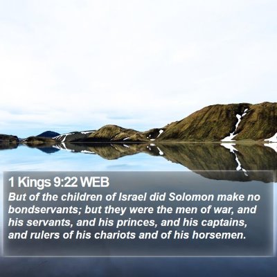 1 Kings 9:22 WEB Bible Verse Image