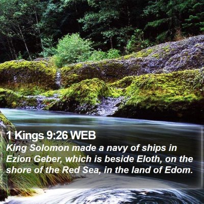 1 Kings 9:26 WEB Bible Verse Image