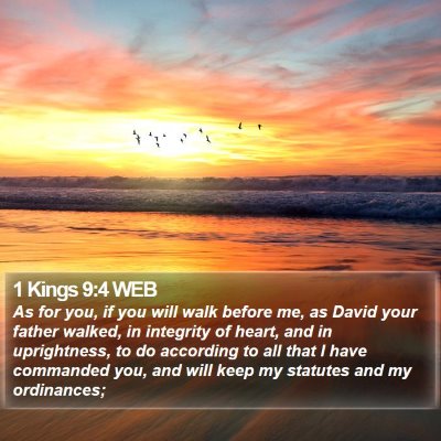 1 Kings 9:4 WEB Bible Verse Image