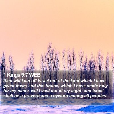 1 Kings 9:7 WEB Bible Verse Image