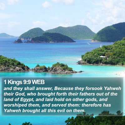 1 Kings 9:9 WEB Bible Verse Image