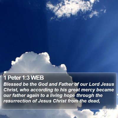 1 Peter 1:3 WEB Bible Verse Image