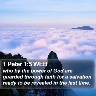 1 Peter 1:5 WEB Bible Verse Image