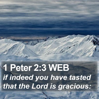 1 Peter 2:3 WEB Bible Verse Image