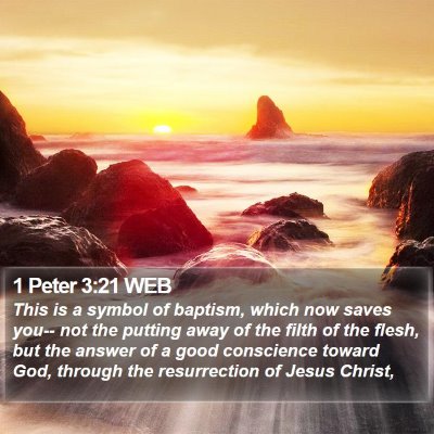 1 Peter 3:21 WEB Bible Verse Image