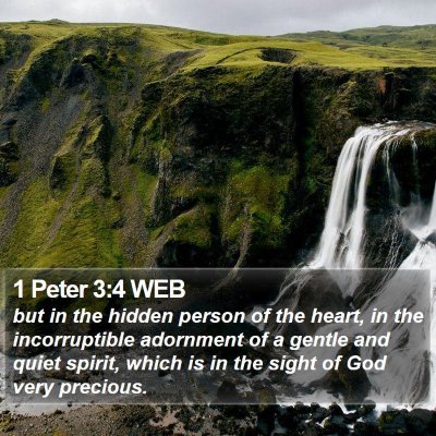 1 Peter 3:4 WEB Bible Verse Image