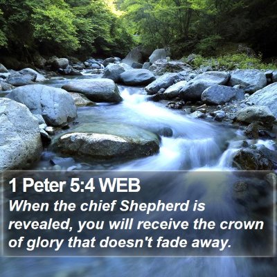 1 Peter 5:4 WEB Bible Verse Image