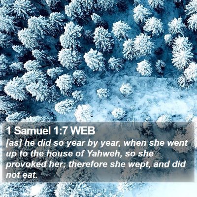 1 Samuel 1:7 WEB Bible Verse Image