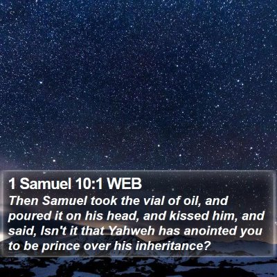 1 Samuel 10:1 WEB Bible Verse Image