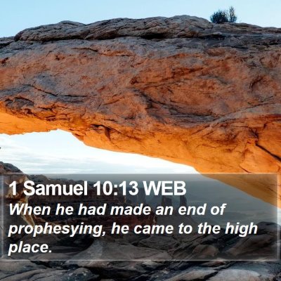 1 Samuel 10:13 WEB Bible Verse Image