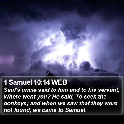 1 Samuel 10:14 WEB Bible Verse Image