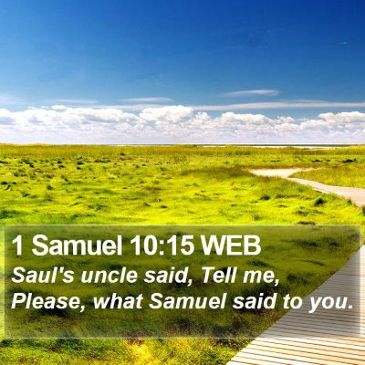 1 Samuel 10:15 WEB Bible Verse Image