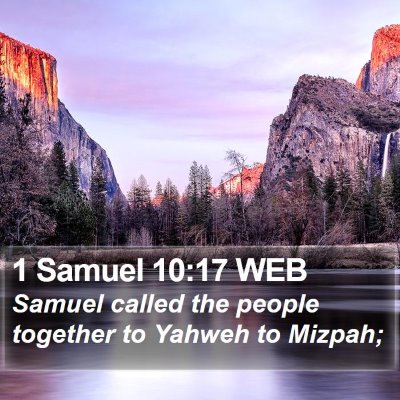1 Samuel 10:17 WEB Bible Verse Image