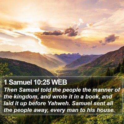 1 Samuel 10:25 WEB Bible Verse Image