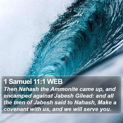 1 Samuel 11:1 WEB Bible Verse Image