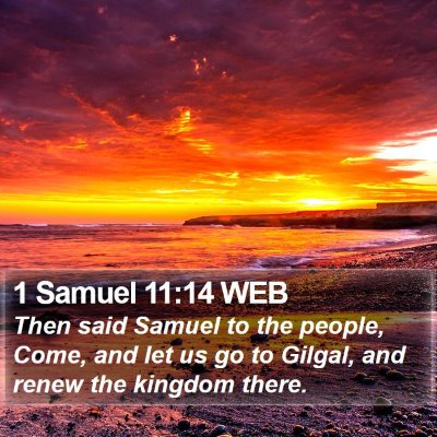 1 Samuel 11:14 WEB Bible Verse Image