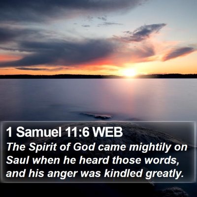 1 Samuel 11:6 WEB Bible Verse Image