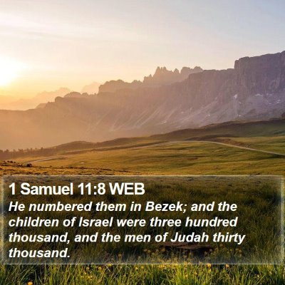 1 Samuel 11:8 WEB Bible Verse Image