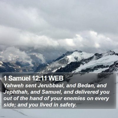 1 Samuel 12:11 WEB Bible Verse Image
