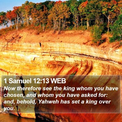 1 Samuel 12:13 WEB Bible Verse Image