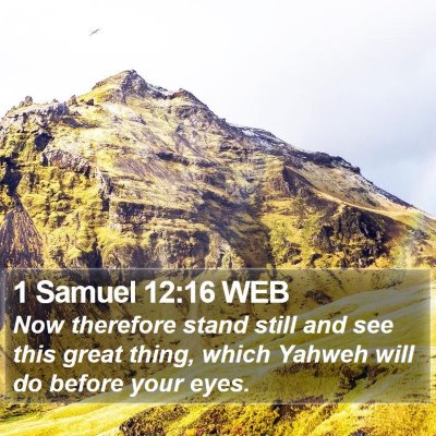 1 Samuel 12:16 WEB Bible Verse Image