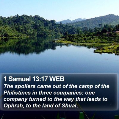 1 Samuel 13:17 WEB Bible Verse Image