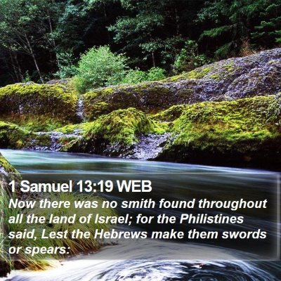 1 Samuel 13:19 WEB Bible Verse Image