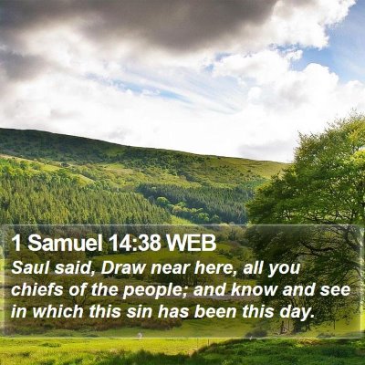 1 Samuel 14:38 WEB Bible Verse Image