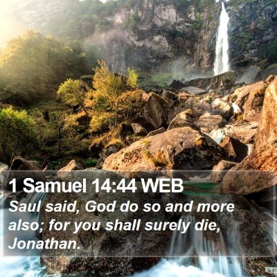 1 Samuel 14:44 WEB Bible Verse Image