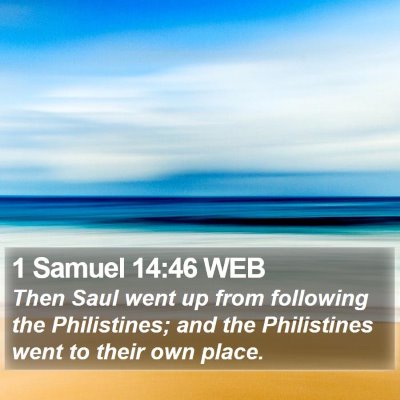 1 Samuel 14:46 WEB Bible Verse Image