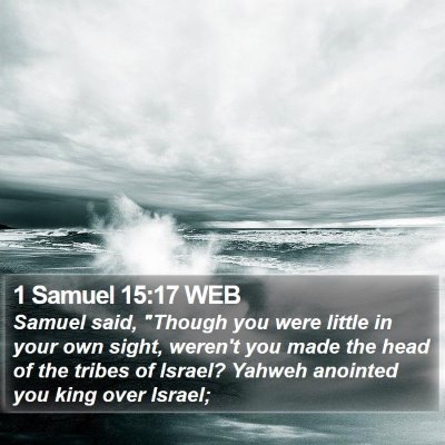 1 Samuel 15:17 WEB Bible Verse Image