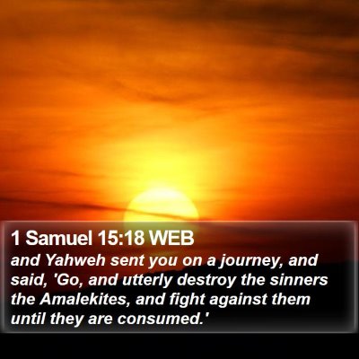 1 Samuel 15:18 WEB Bible Verse Image