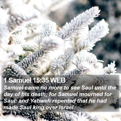 1 Samuel 15:35 WEB Bible Verse Image