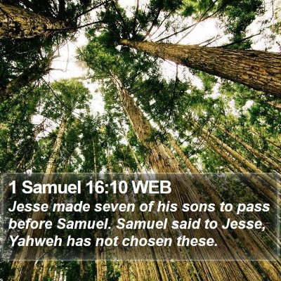1 Samuel 16:10 WEB Bible Verse Image
