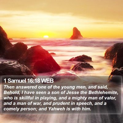 1 Samuel 16:18 WEB Bible Verse Image