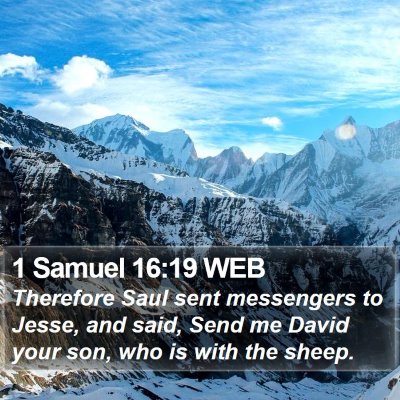1 Samuel 16:19 WEB Bible Verse Image