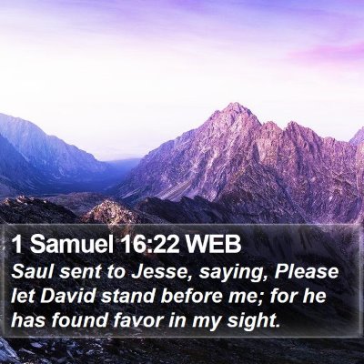 1 Samuel 16:22 WEB Bible Verse Image