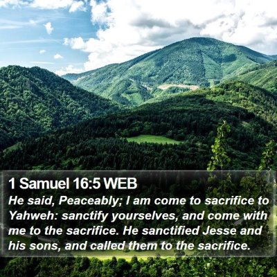 1 Samuel 16:5 WEB Bible Verse Image
