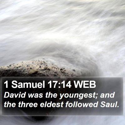 1 Samuel 17:14 WEB Bible Verse Image