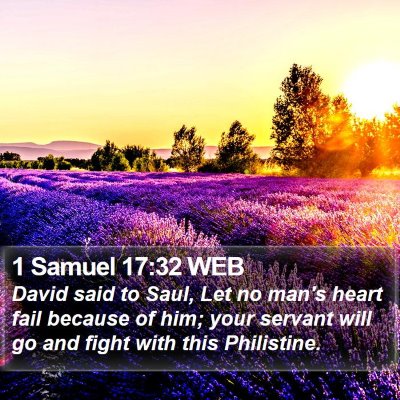 1 Samuel 17:32 WEB Bible Verse Image