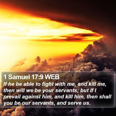 1 Samuel 17:9 WEB Bible Verse Image