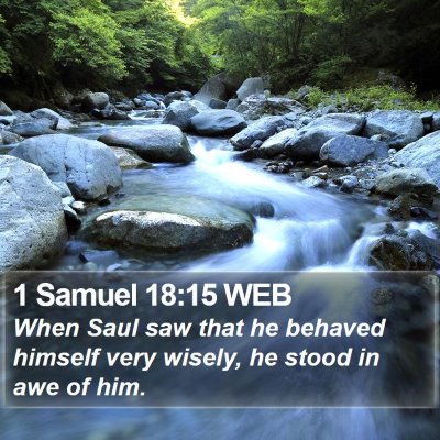 1 Samuel 18:15 WEB Bible Verse Image