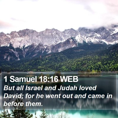 1 Samuel 18:16 WEB Bible Verse Image