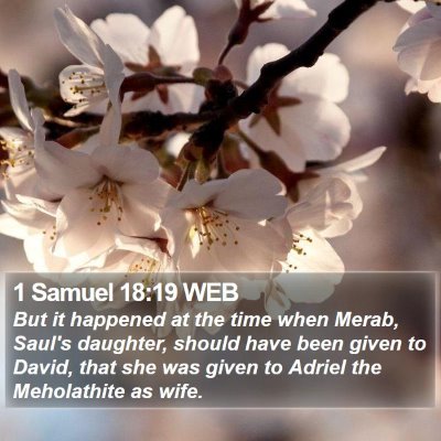 1 Samuel 18:19 WEB Bible Verse Image