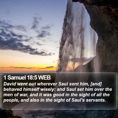 1 Samuel 18:5 WEB Bible Verse Image