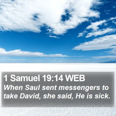 1 Samuel 19:14 WEB Bible Verse Image