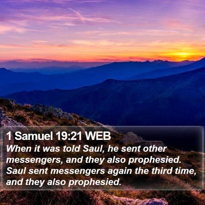 1 Samuel 19:21 WEB Bible Verse Image