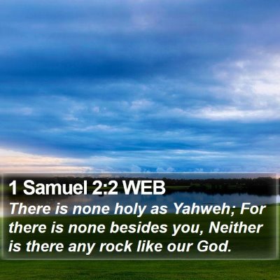 1 Samuel 2:2 WEB Bible Verse Image
