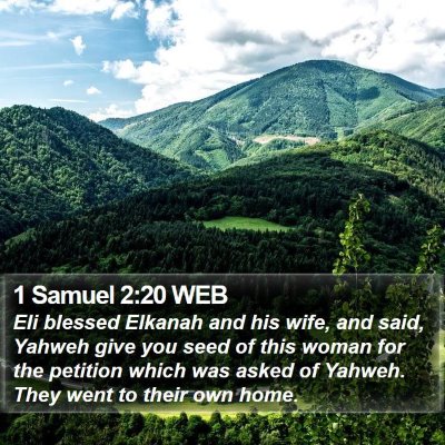 1 Samuel 2:20 WEB Bible Verse Image