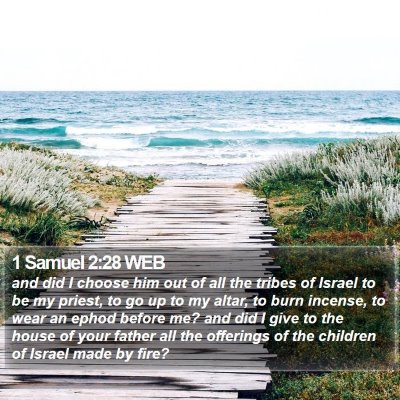 1 Samuel 2:28 WEB Bible Verse Image
